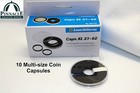62mm - 10 Direct Fit Coin Capsule Holders For Large Coins Medals   Medallions