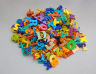 Huge Lot Of Colorful Magnetic Letters   Numbers -different Styles-  250 Pieces 
