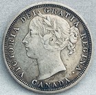 1858 Canada 20 Cents Silver Coin