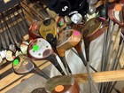 Lot Of Golf Clubs     44 Hogan   Macgregor Drivers  Woods     Mostly Persimmons