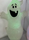 2 Halloween Melted Plastic Popcorn Happy Ghost 16    Color Change Light Decoration
