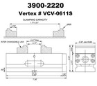 Vertex 2  Self-centering Cnc Vise  3900-2220 
