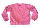 Vtg Adidas Golf Pullover Windbreaker Climaproof Women   s Medium Pink V Neck Lined