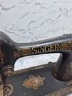 1910 Singer Model 66 Sewing Machine Serial G3221835 Red Eye Decals Antique Vtg