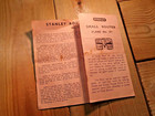 Vintage Stanley 71 Router Plane Instruction Manual Woodworking Old Hand Tools