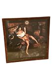 Perdomo Cigar Ad Print Carmen The Cigar Girl Framed Signed Man Cave Lounge Bar
