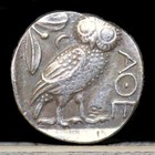 440-404 Bc Ancient Greek Coin Athena And Owl - Silver Plated Tetradrachm 20mm