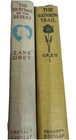 Antique Zane Grey Books-lot Of 2 The Rainbow Trail   The Heritage Of The Desert
