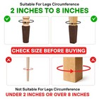 Iamzay   48 Pcs Coffee Premium Chair Leg Socks Protectors For 48 Pcs 