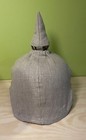 Fitted Cover For Wwi Enlisted Pickelhaube- Natural 100  Linen With Hooks   Holes