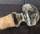 Gorgeous vintage  clear  Crystal Glass  Bottle Stopper 