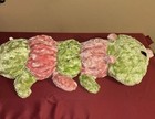 Dan Dee Plush Caterpillar 30  Large Stuffed Animal Pink Green