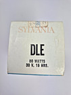 Vintage Sylvania Dle Projector Lamp Bulb 80 Watts 30 Volt Blue Top New Old Stock