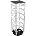 2 Revolving Rotating Jewelry Display Stands With 100 2  Black Earring Cards