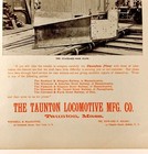 Antique 1902 Tauton Loco  Streetcar Manufacturing Co Massachusetts Advertising