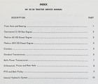 Lot Massey Ferguson 50 Tractor Parts Catalog Service Repair Manual Shop Book