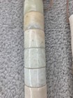 Vintage Set Of 2 Large Chinese Calligraphy Brush Stone Handle 15    13 