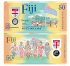 2020 Fiji 50 Dollars Independence 50th P 121 Comm  New Unc Banknote