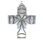 Large Retired James Avery Cross Pendant In Sterling
