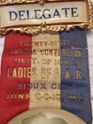 1915 Ladies Of Gar Sioux City Iowa Convention Lillian C Cary Delegate Ribbon Pin