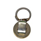 Vtg Rose Gold Retractable Clip Keychain Key Ring Chain Style Hangtag Fob