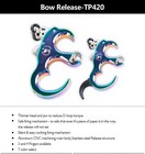 Automatic Archery Release 3 4 Finger Alduminum Alloy Thumb Trigger Hunt Target