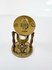 Vintage Brass Hourglass Glass Wall Or Standing Kitchen Decor