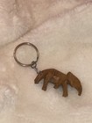 Hand Carved Wooden Good Luck Elephant Key Chain  hd13 