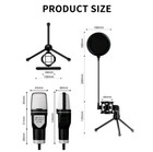 Usb Condenser Microphone For Pc  Laptop Rgb Gaming Mic For Streaming  Podcast Us