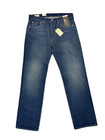 Levis 501 Premium Jeans New Mens Original Button Fly Color Dark Blue 005013604