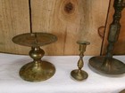 Lot Of 8 Vintage Assorted Brass Pieces   3 Lbs 13 Oz