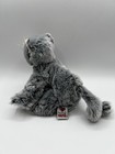 Ganz Webkinz Silversoft Cat Hm222 Plush Stuffed Kitty Grey White Soft No Code
