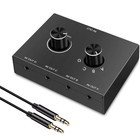 3 5mm Audio Switch Switcher Splitter 4x1   1x4 Bi-directional Switcher 3 5mm
