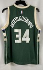 Nike Youth Milwaukee Bucks Giannis Antetokounmpo  34 Green Swingman Jersey L