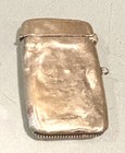Antique Vintage Epns Silver Plate Fancy Vesta Match Safe Case Holder