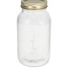 Glass Container With Metal Lid  set Of 24 