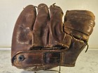 Vintage 50s Ray Moore Nokona Model J111 Baseball Glove 3 Finger Mitt Dodgers
