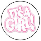It s A Girl Baby Shower Annoucement Envelope Seals Labels Stickers Party Favors