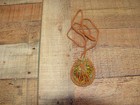 Tooled Leather Medicine Bag  Native American Embossed Leather Necklace Pouch  3 