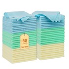 Shop Towels     Edgeless Microfiber Cleaning Cloths  Lint-free   Reusable 50 Pack