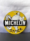 Michelin Bibendum Stock Vintage Metal Sign     30 Cm   11 8    Round Decor