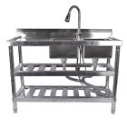 Stainless Steel Commercial Kitchen Sink 2 Compartment For Restaurant Kitchen