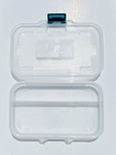 Sterilite Clear Small Plastic Divided Pencil Or Craft Box 8 5 X 5 5 8 X 1 5 New