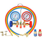 Ac Manifold Gauge Set A c Refrigeration 3 Way Hose Fit For R502 R134a R12 R22