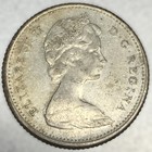 1965 Canada 10 Cents Dime 0 8000 Silver Asw 0 06 Oz Coin Free Shipping - 2487