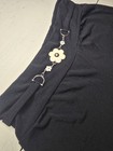 Candies Y2k 2000s Wide Leg Girls Black Pants With Embellishments