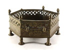   Antique Islamic Bronze Brazier Charcoal Warmer   Mughal India Or Central Asia