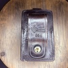 Aker Universal Recorder Holder Tape  601  Black Basketweave Leather Duty