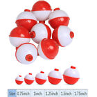 50pcs Round Floats Bobbers Red white Set Floats Buoy Float Lot Snap On Hard Abs