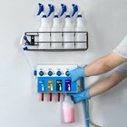 Sprayer Bottle Wall Rack - Hold 5pcs Quart Spray Bottles  Model   Qsr-5